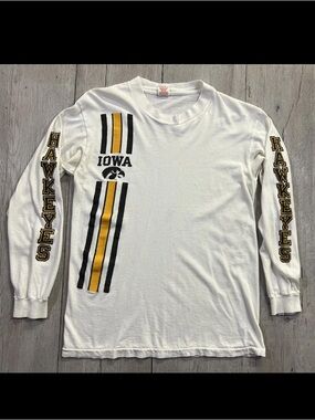Vintage 70s Iowa Hawkeyes Long Sleeve T-Shirt Size M
